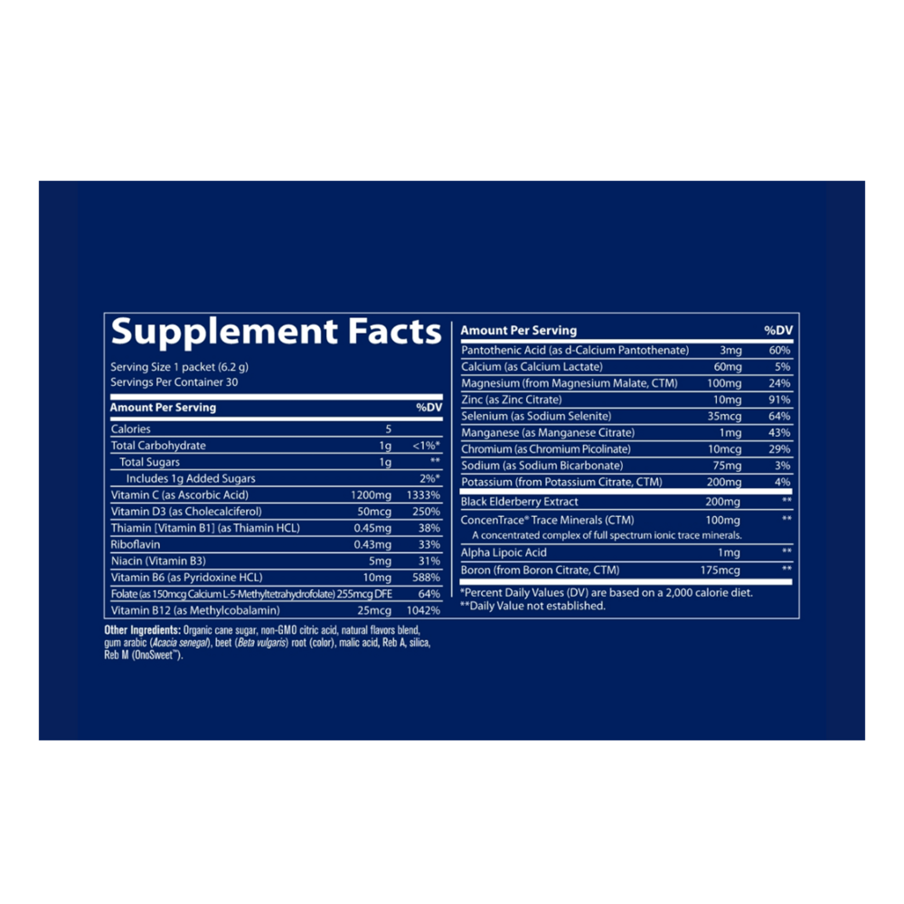 Power Pak - Immunity, Grapefruit, 30 Packets , Brand_Trace Minerals Form_Packets Size_30 Packets