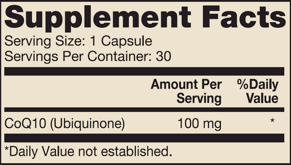 CoQ10, 30 Capsules
