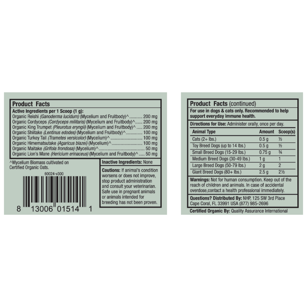 Fermented Mushroom Blend, 60 g Powder