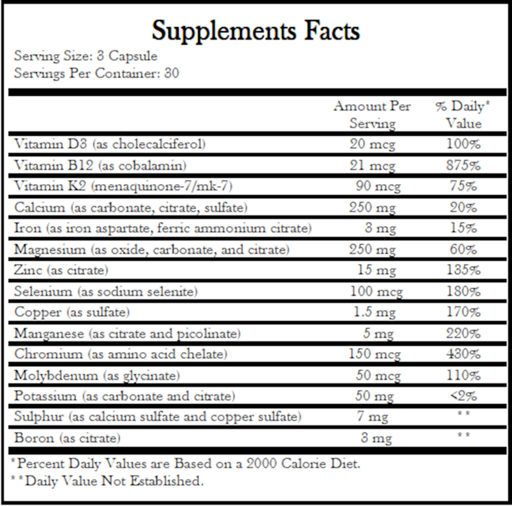 Comprehensive Minerals, 90 Capsules