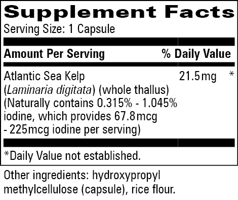 Kelp 100mg, 100 Capsules , Brand_Progressive Labs capsules Form_Capsules Requires Consultation Size_100 Capsules