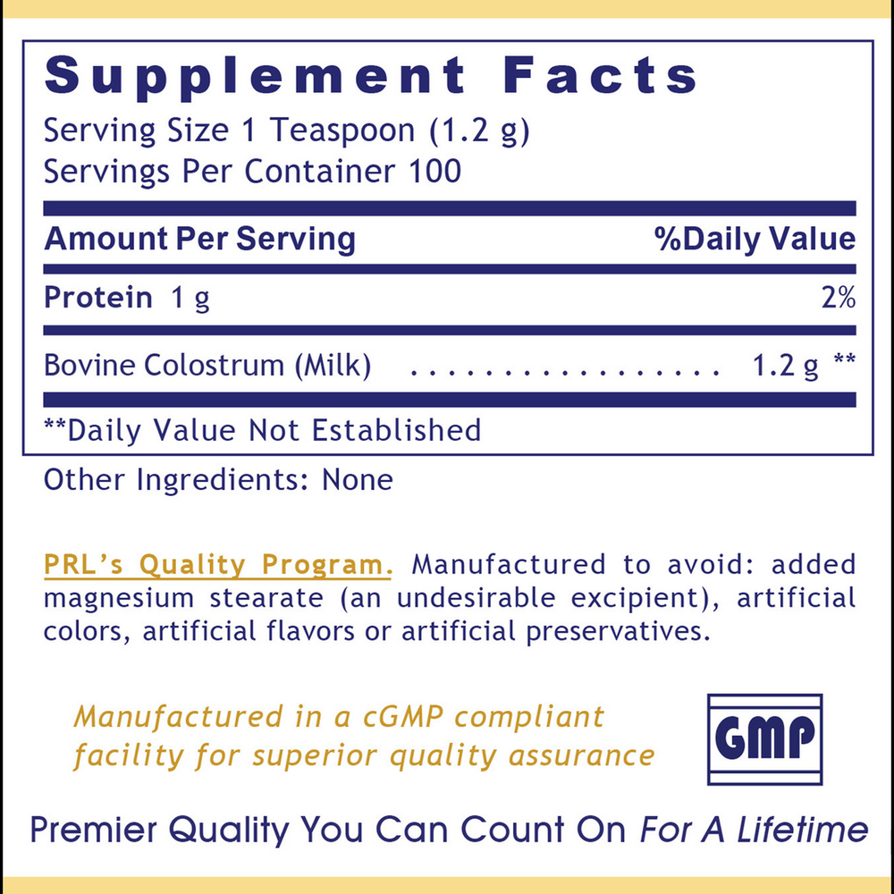 Premier Colostrum-IgG, 120 Grams , Brand_Premier Research Labs Form_Powder powder Requires Consultation Size_120 Grams