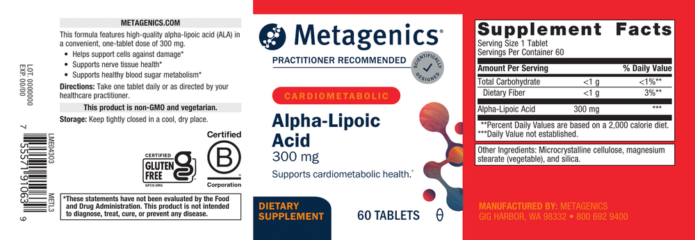 Meta Lipoate® 300, 60 Tablets , Emersons Emersons-Alt Form_Tablets tabs