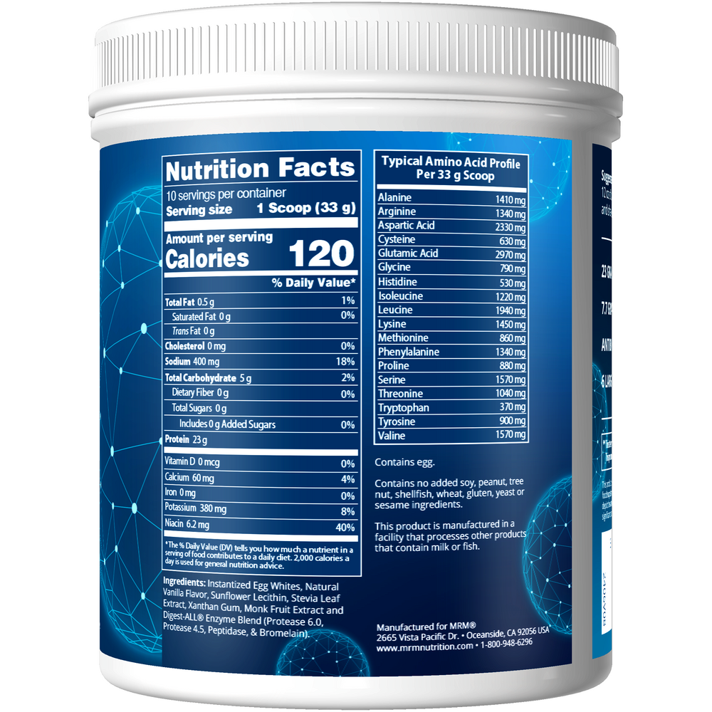 Egg White Protein - Vanilla, 340 Grams