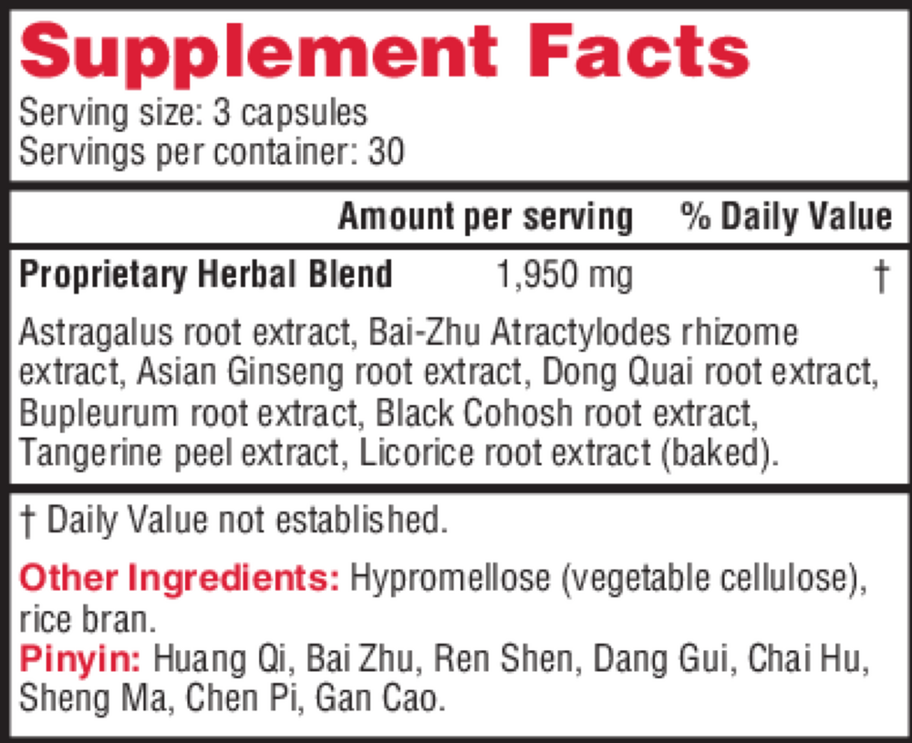 Raise Qi (Bu Zhong Yi Qi Wan), 90 Capsules