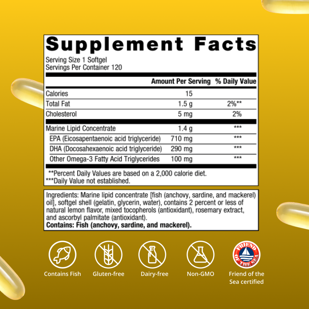 OmegaGenics® EPA-DHA 1000, 120 Softgels , Emersons Emersons-Alt Form_Softgels softgels