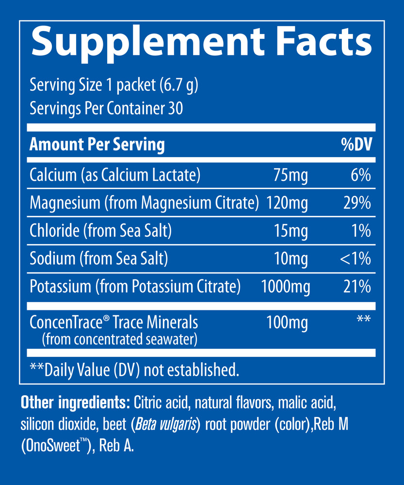 Hydro Pak - Keto Potassium Formula, Strawberry Lemonade, 30 Stick Packs