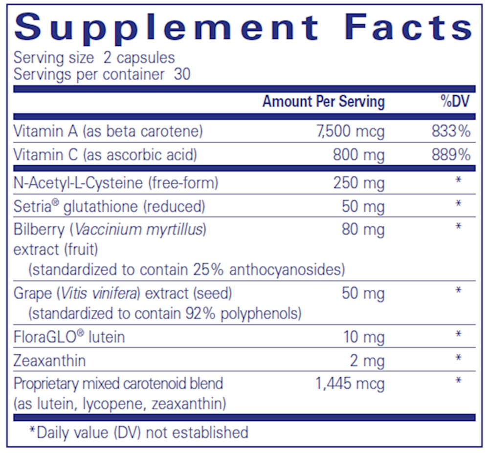 Macular Support Formula, 60 Capsules , Brand_Pure Encapsulations caps Emersons