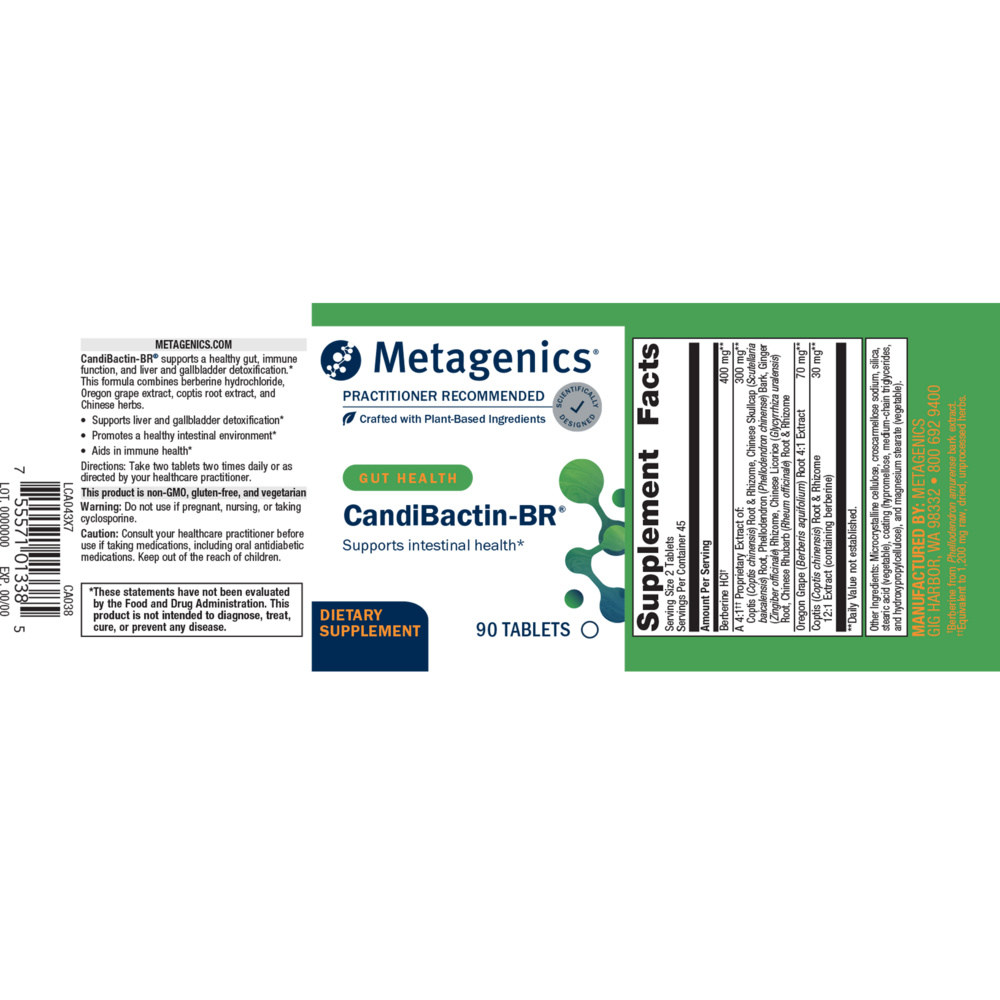 Candibactin-BR&reg;, 90 Tablets , Brand_Metagenics Form_Tablets Size_90 Tabs tabs