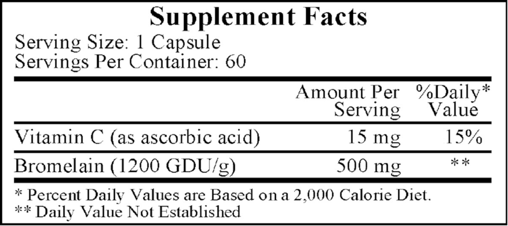 Inflazyme 500mg, 60 Capsules