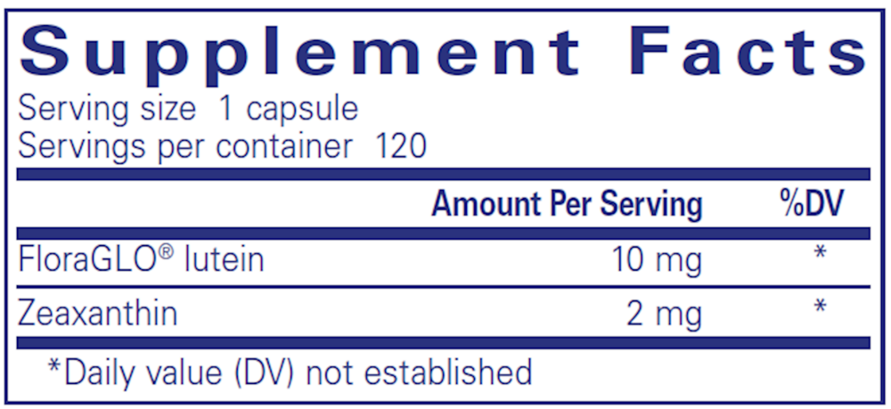 Lutein/Zeaxanthin, 120 Capsules , Brand_Pure Encapsulations caps Emersons Form_Capsules Requires Consultation Size_120 Capsules