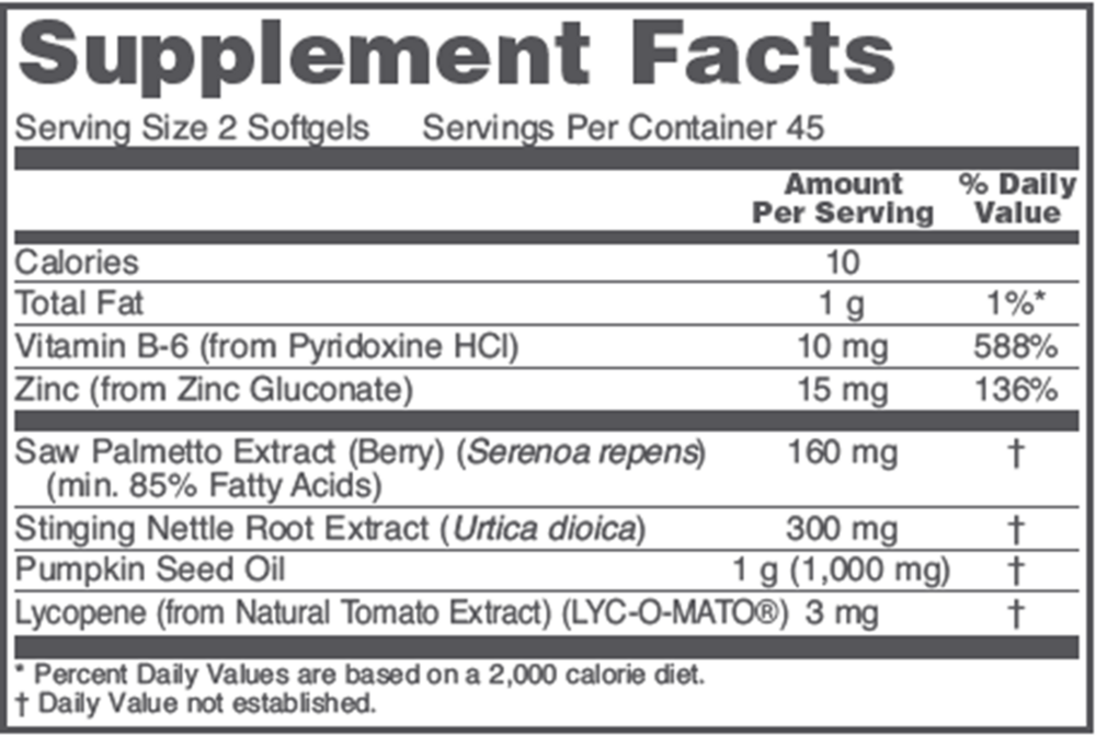 Ortho Prostate, 60 Softgels , Brand_Protocol for Life Balance Form_Softgels Requires Consultation Size_60 Softgels softgels