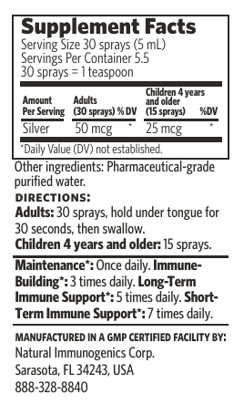 Bio-Active Silver Hydrosol™, 10 ppm, Fine Mist Spray, 1 Fl Oz (29 mL) Liquid — label