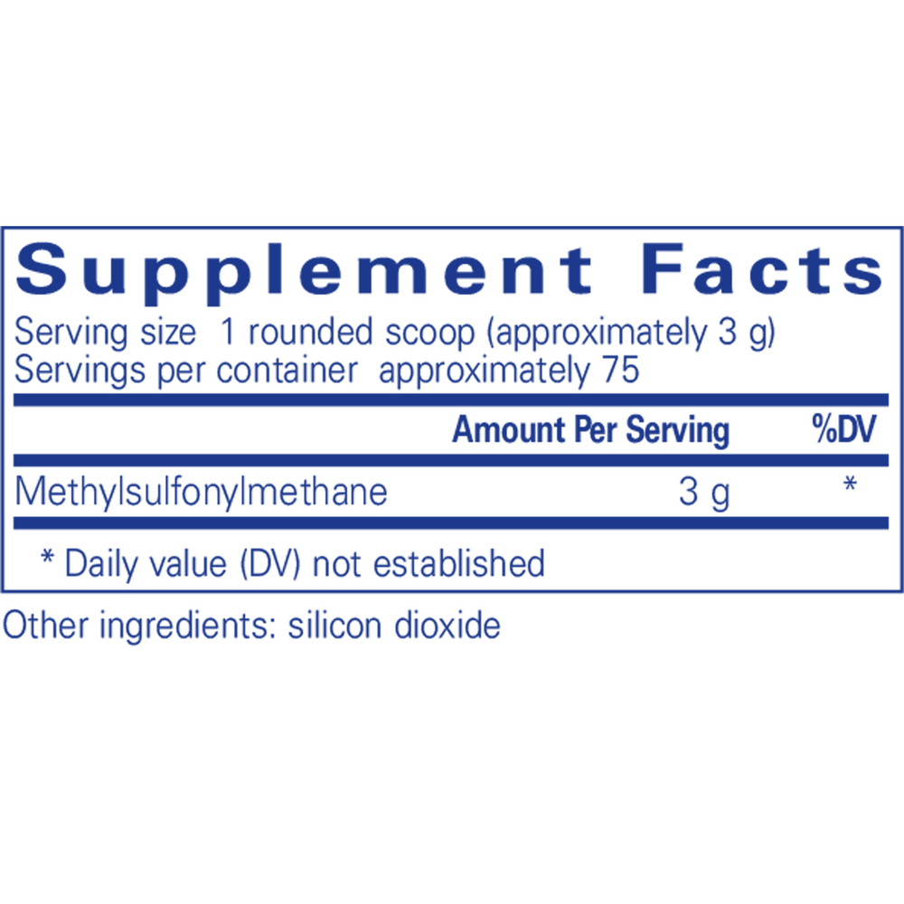 MSM Powder with OptiMSM®, 8 Oz (227 g) Powder , Brand_Pure Encapsulations Emersons powder