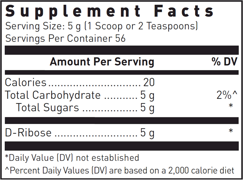 Douglas Laboratories Corvalen Ribose supplement facts