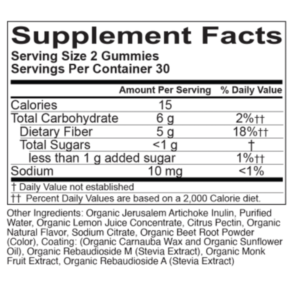 Organic Fiber Gummies, Strawberry, 60 gummies , Ayurveda Brand_Organic India Form_Gummies