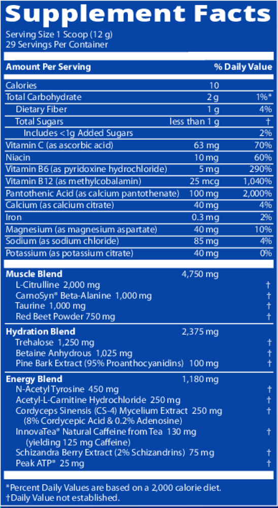 Driven Pre-Workout Boost - Mixed Berry, 350 Grams