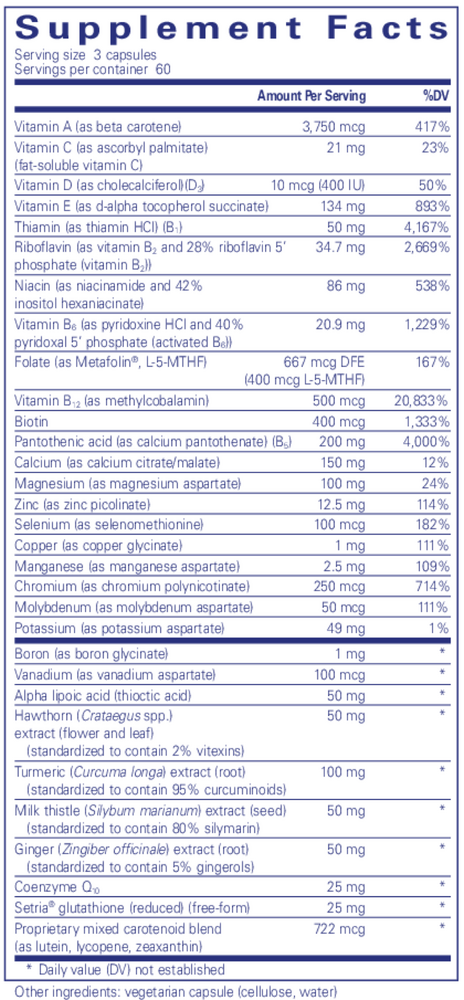UltraNutrient, 180 Capsules , Brand_Pure Encapsulations Form_Capsules Requires Consultation Size_180 Capsules