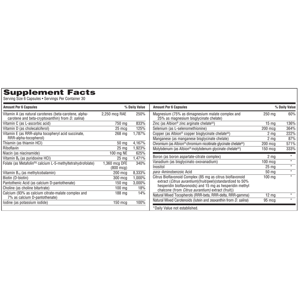 MultiThera®1 Capsule Formula, 180 Capsules