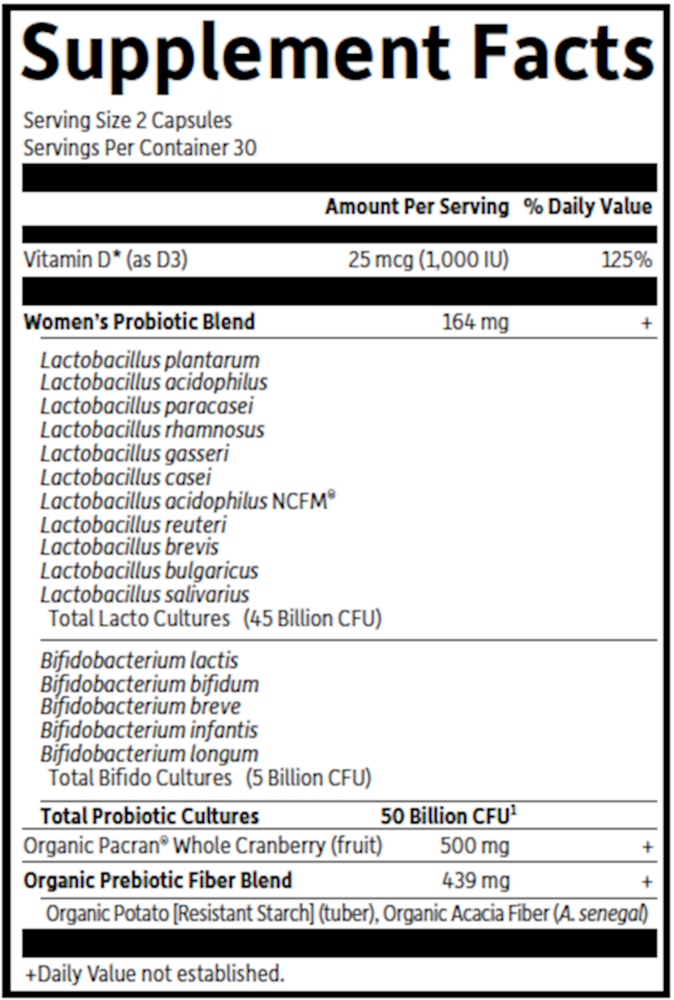 Dr. Formulated Probiotics Urinary Tract+ Cooler, 60 Capsules