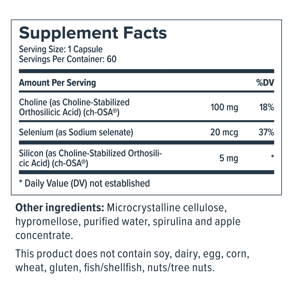 Healthy Aging – ch-OSA® & Selenium for Skin, Hair & Joint Support, 60 Capsules