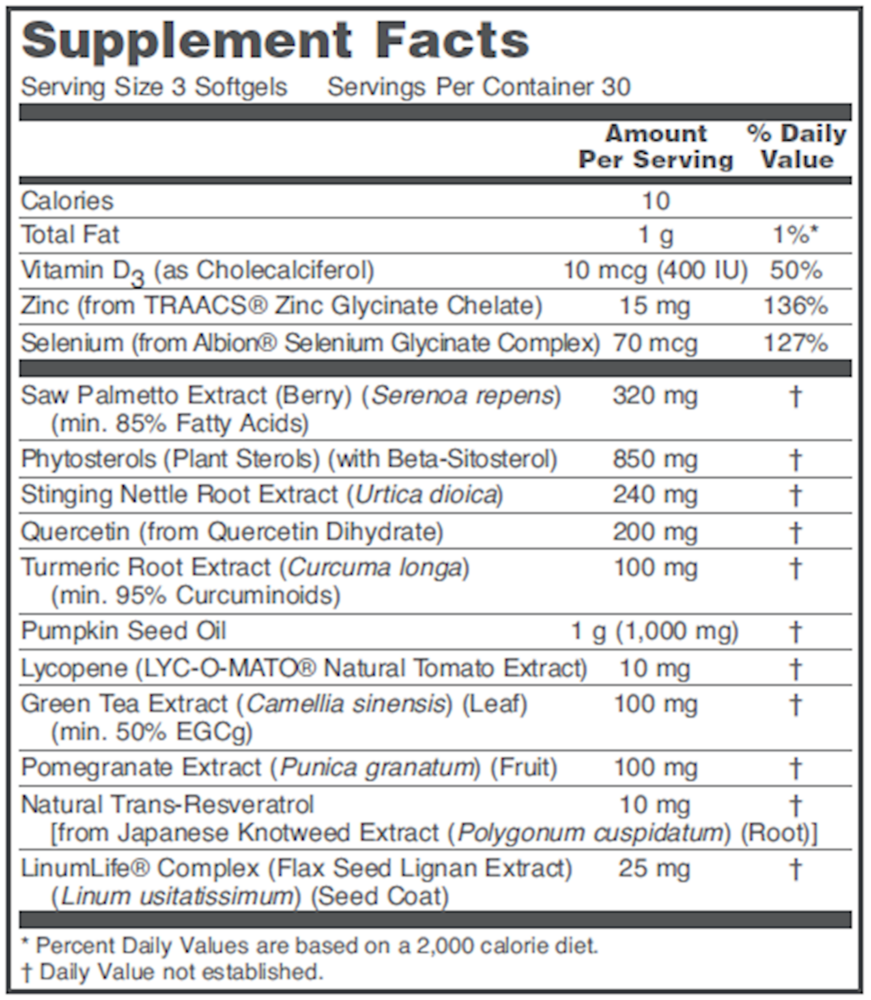 Prostate-B, 90 Softgel Capsules