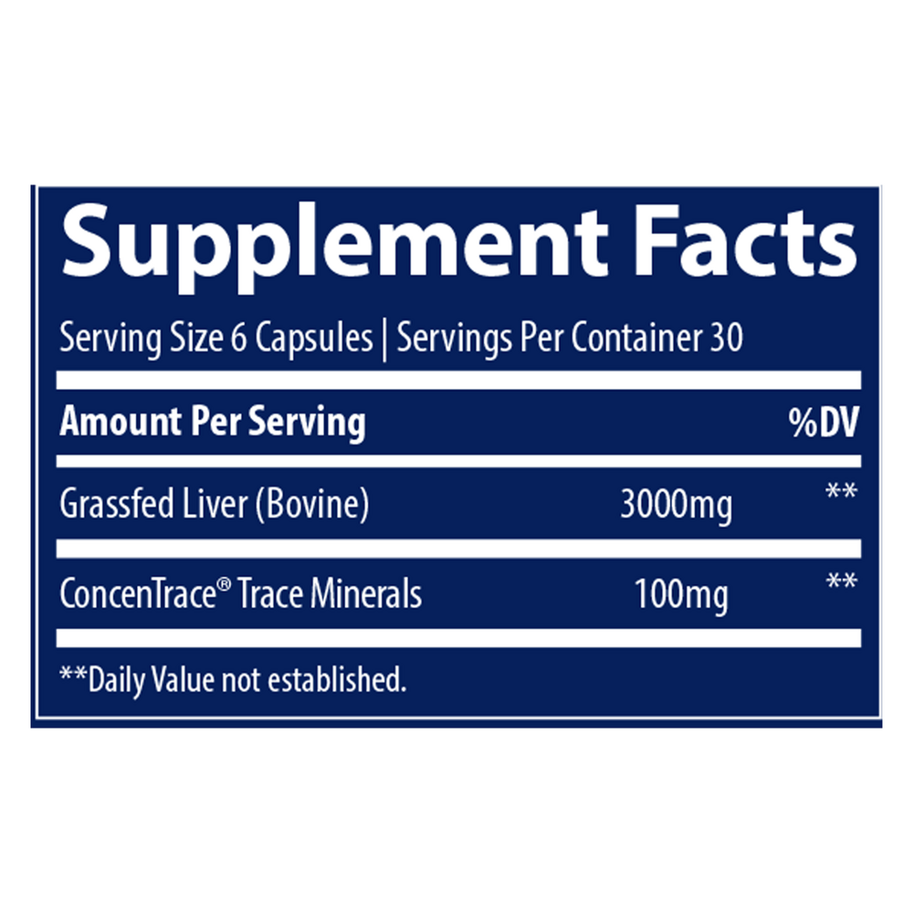 Beef Liver, 180 Capsules
