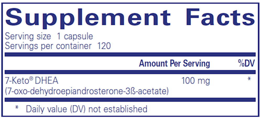 7-KETO� DHEA 100 mg , Pure
