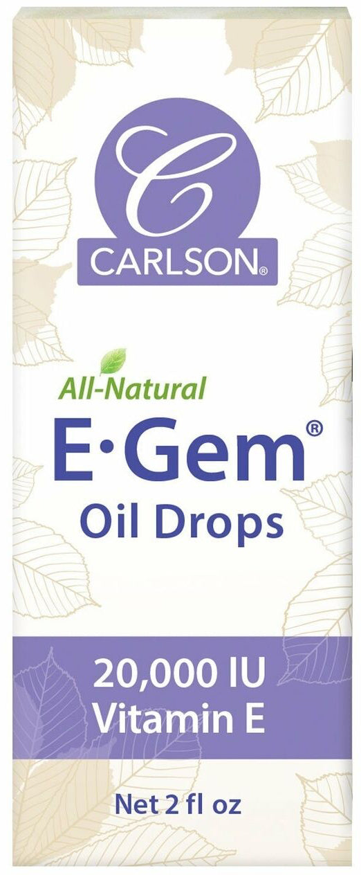 E-Gem Oil Drops, 20000 IU, 2 Fl Oz Liquid , Brand_Carlson Labs Form_Liquid liquid Size_2 Fl Oz