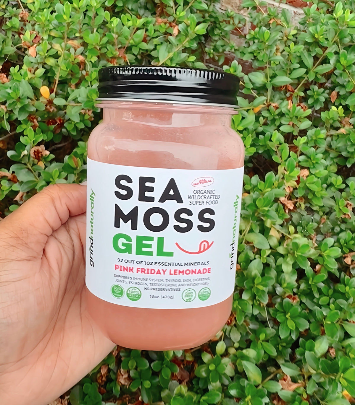 Flavored Sea Moss Gel - Dr. Sebi Inspired 100% Raw Organic - Wild Harvested Sea Moss , Grind Naturally Organics Shopify Collective