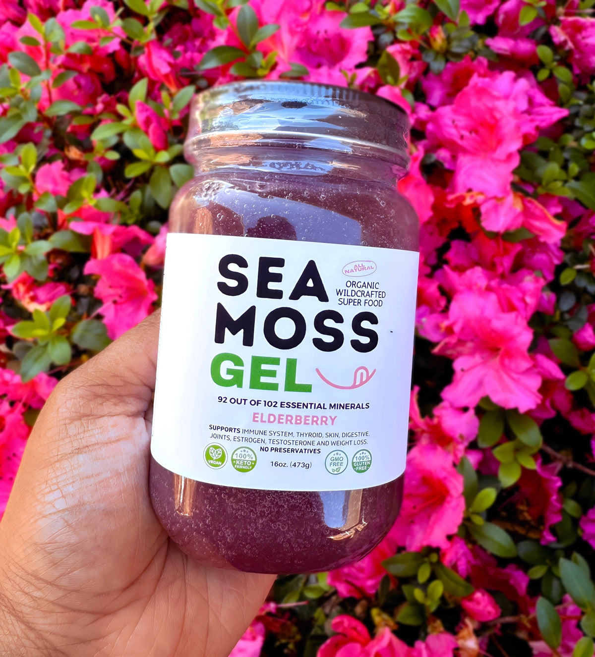 Flavored Sea Moss Gel - Dr. Sebi Inspired 100% Raw Organic - Wild Harvested Sea Moss , Grind Naturally Organics Shopify Collective