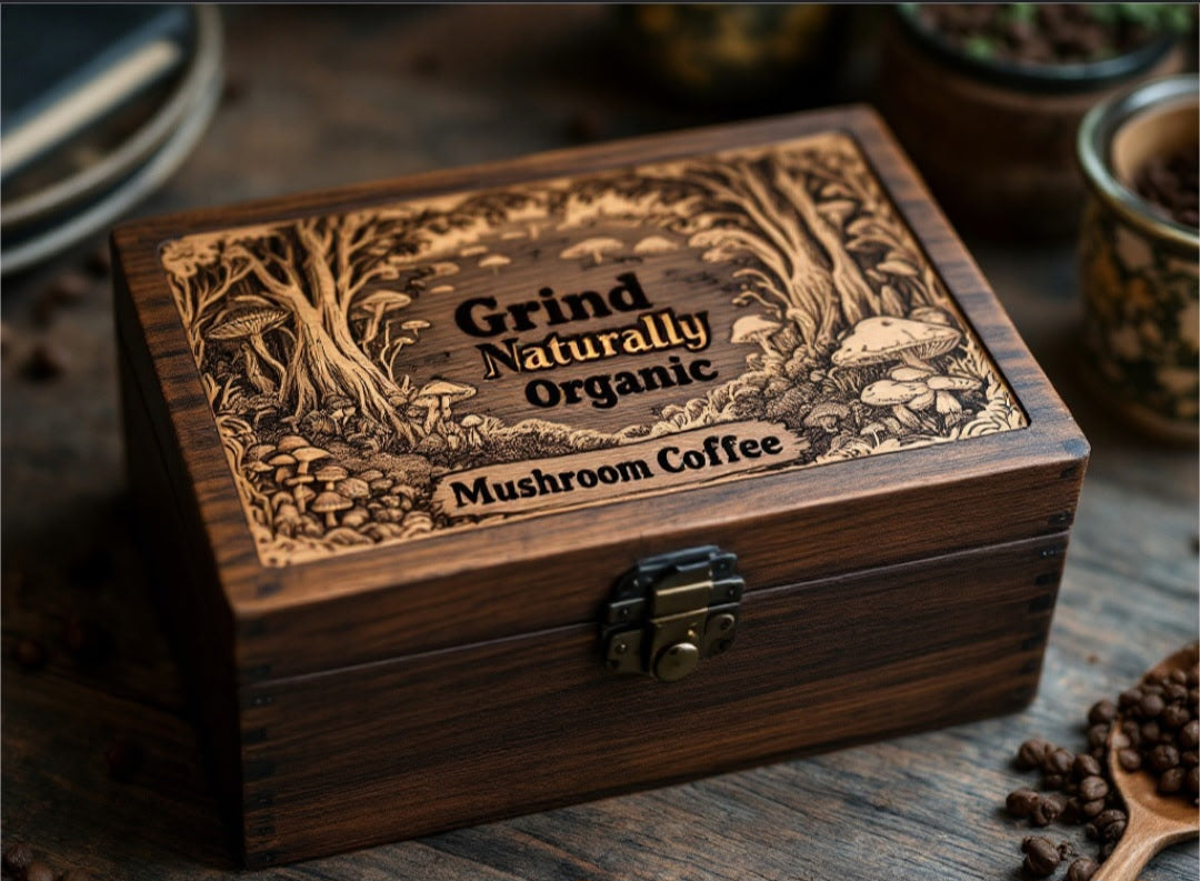 Famous Mushroom Coffee Infused w/ Sea Moss , Grind Naturally Organics Shopify Collective