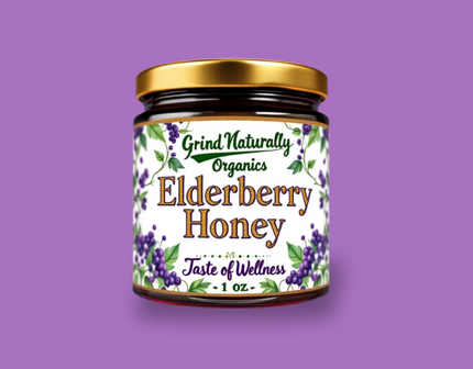 Elderberry Honey - Great Taste - Organic, Wellness & Detox , Grind Naturally Organics Shopify Collective