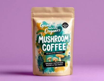 Famous Mushroom Coffee Infused w/ Sea Moss , Grind Naturally Organics Shopify Collective