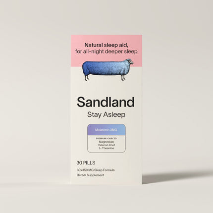 Stay Asleep with Melatonin x30 , Sandland Sleep Shopify Collective