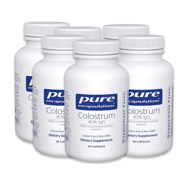 Colostrum, 40% IgG, 90 Capsules, Pack Of 6 Bottles , Brand_Pure Encapsulations Emersons New Product