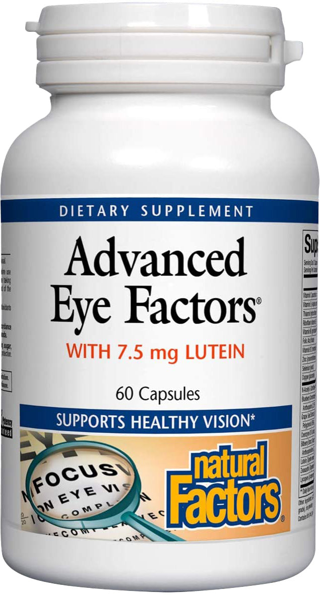 Advanced Eye Factor Natural Factors Advanced Eye Factors® with 7.5 mg of Lutein, 60 Caps