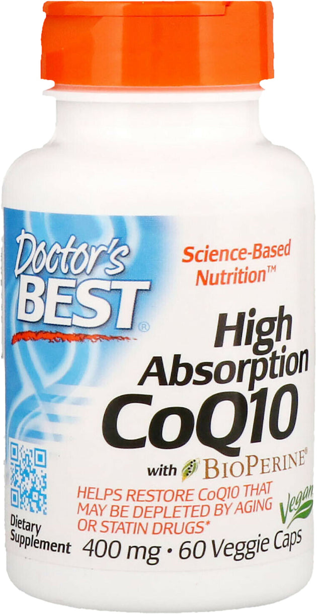 High Absorption CoQ10 with BioPerine®, 400 mg, 60 Veggie Capsules , 20% Off - Everyday [On]