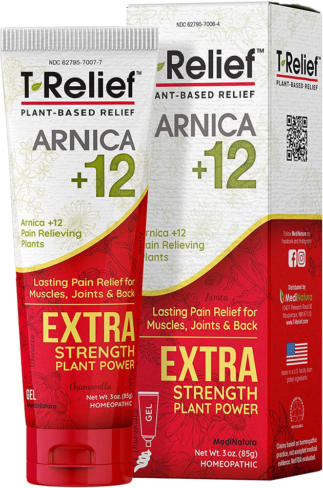 T-Relief™ Plant-Based Relief Arnica +12 Extra Strength, 3 Oz (85 g) Gel , 20% Off - Everyday [On]