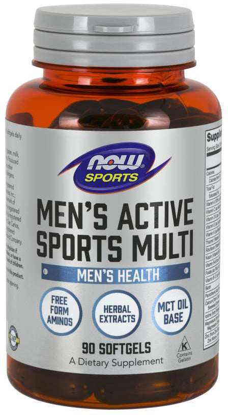 Men's Active Sports Multi, 90 Softgels , Brand_NOW Foods Form_Softgels Size_90 Softgels