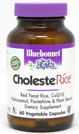 CholesteRice, 60 Vegetable Capsules , Brand_Blue Bonnet Flavor_Unflavored Form_Vegetable Capsules Size_60 Caps