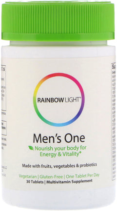 Men's One, 30 Tablets , Brand_Rainbow Light Form_Tablets Size_30 Tabs