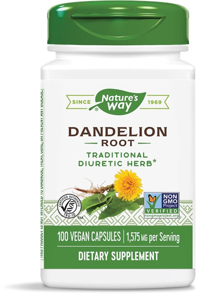 Dandelion Root, 100 Capsules , Brand_Nature's Way Form_Capsules Size_100 Caps