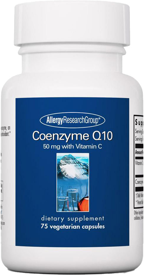 Coenzyme Q10, 50 mg, 75 Vegetarian Capsules , Brand_Allergy Research Group