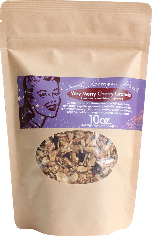Very Merry Cherry Granola, 10 Oz (284 g) , Brand_Sweet Georgia Grains Form_Granola Size_10 Oz