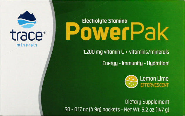 Electrolyte Stamina PowerPak, Lemon Lime Flavor, 30 Packets ,