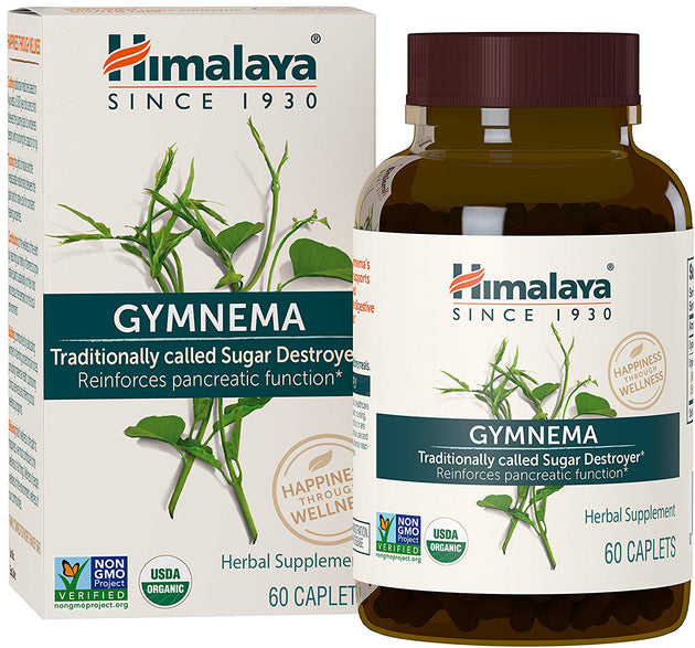 Gymnema, 60 Caplets , Brand_Himalaya Herbal Healthcare Form_Caplets Size_60 Caps
