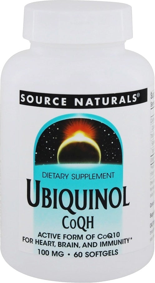 Ubiquinol CoQH, 60 Softgels , Brand_Source Naturals Form_Softgels Size_60 Softgels