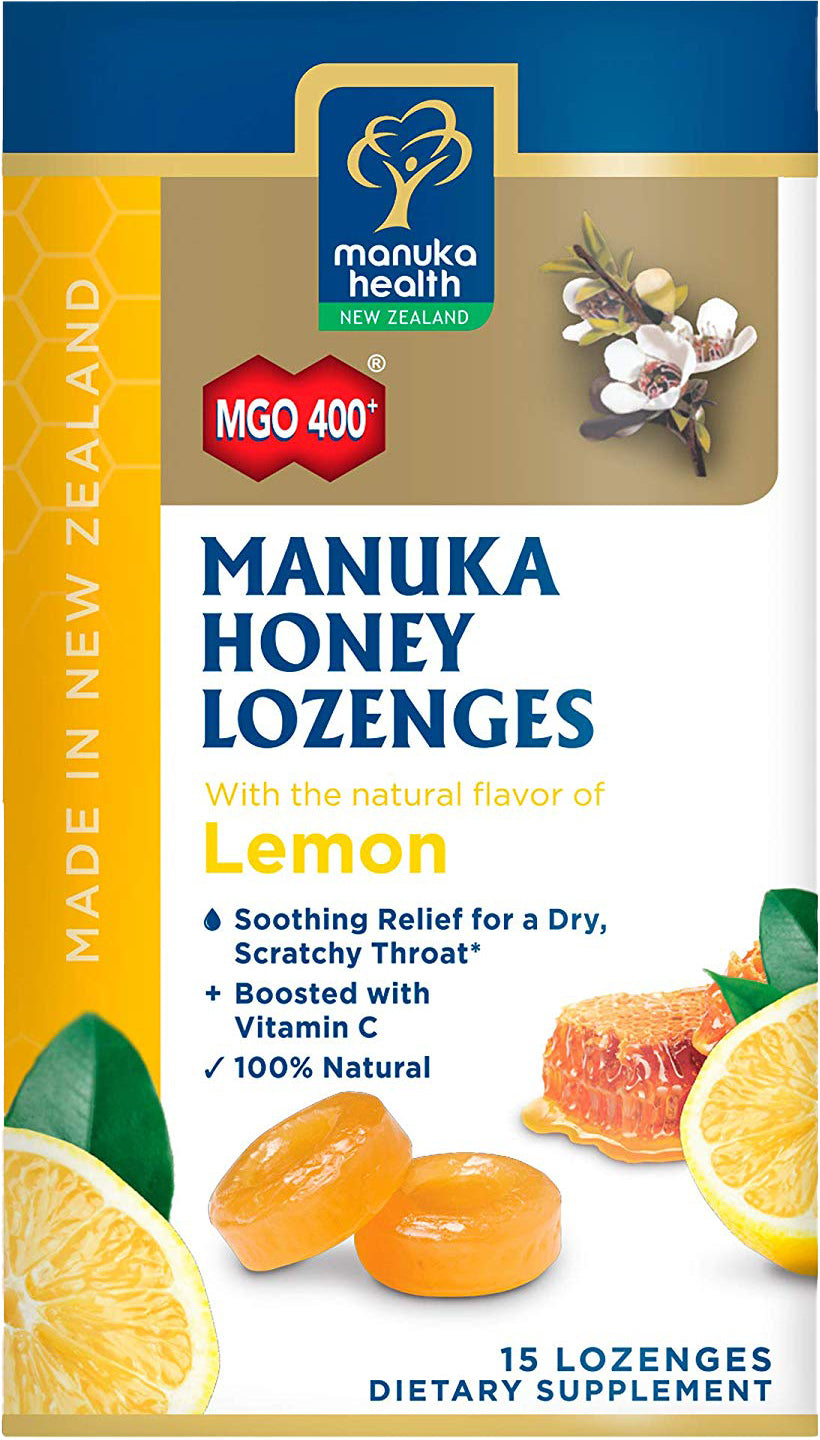 Manuka Honey Lozenges, MGO 400+, Lemon Flavor, 15 Lozenges , 20% Off - Everyday [On]