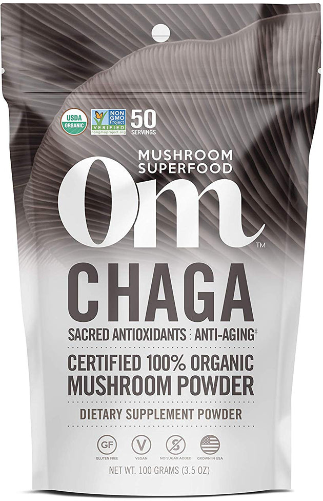 Organic Chaga Mushroom Powder, 3.5 Oz (100 g) Powder